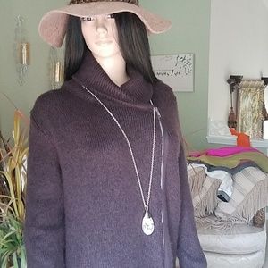 Sweater with a zipper on the side.